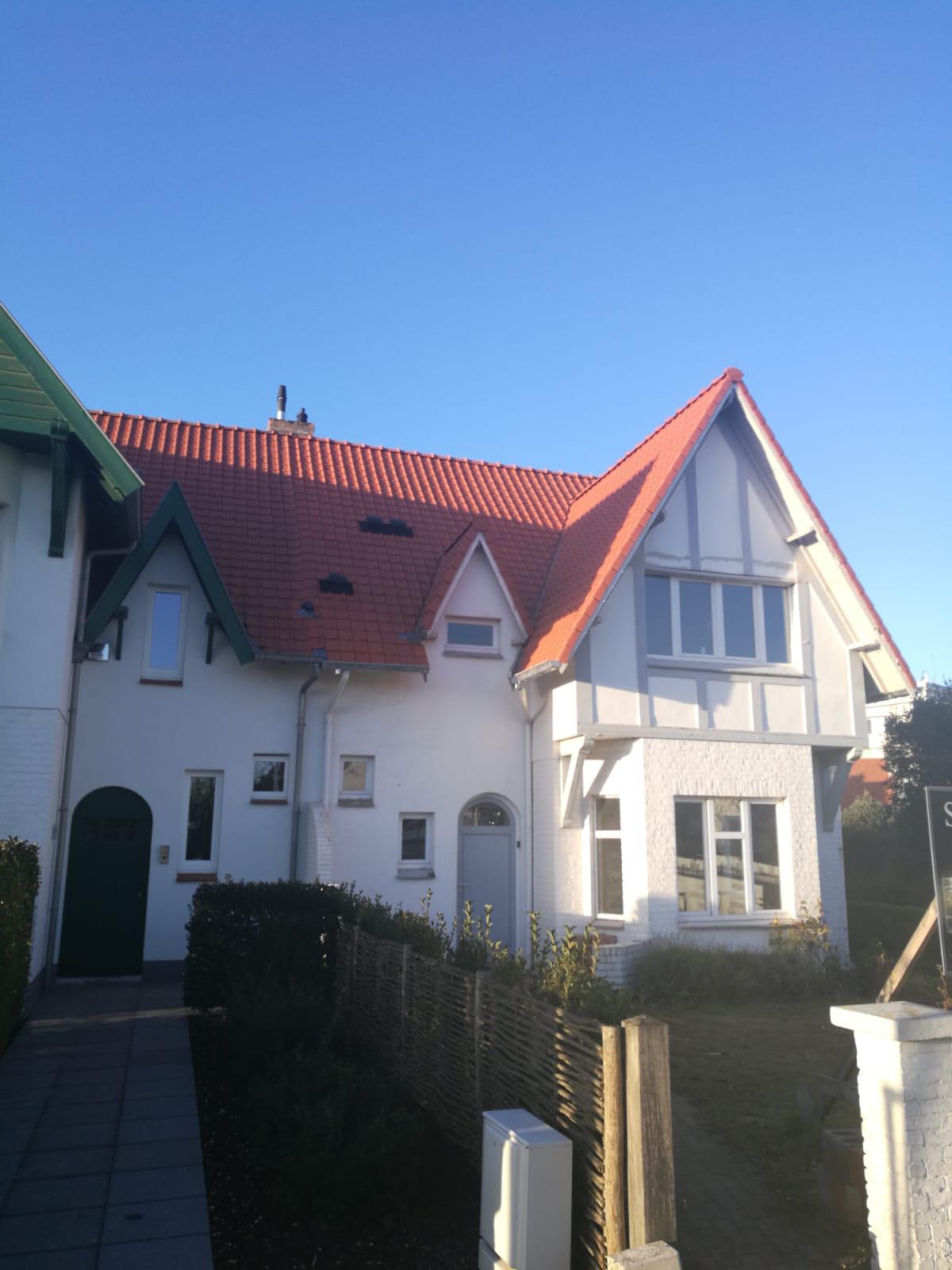 Renovatie - Knokke - Koramic 44 natuurrood - goten vierkant zink
