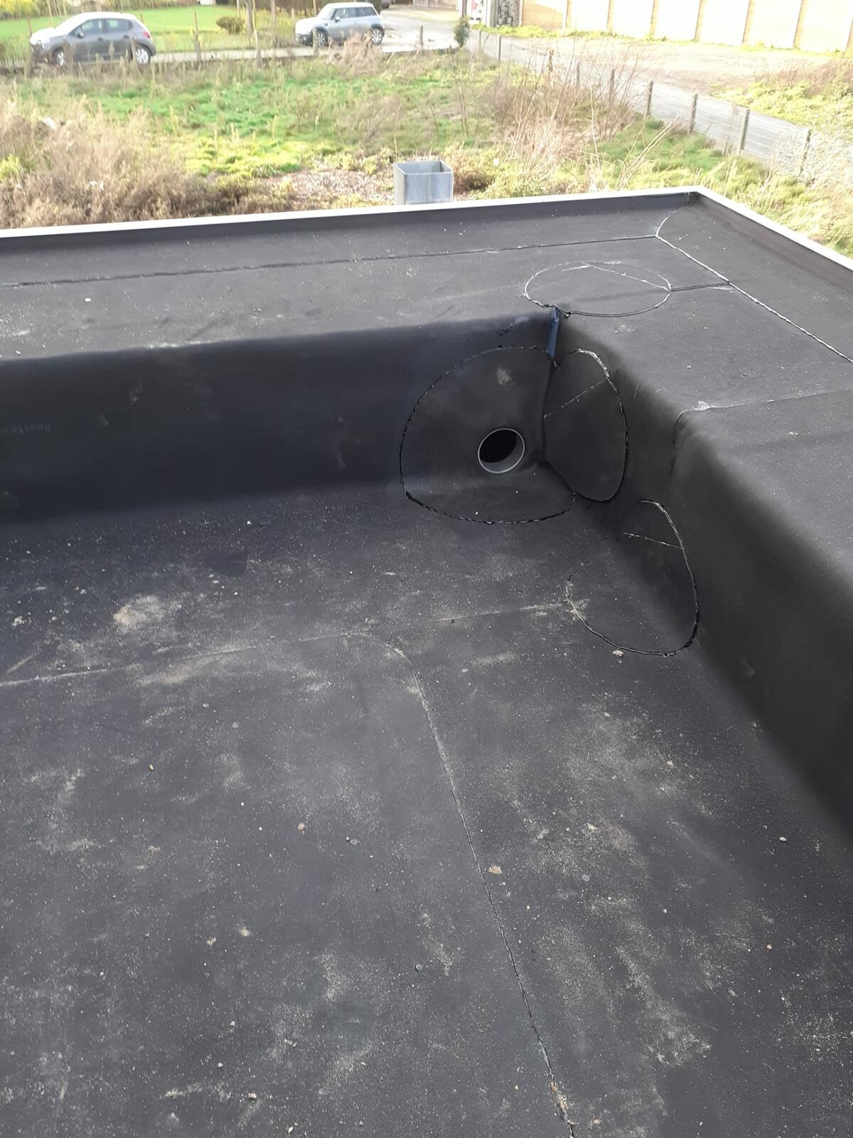 Plat dak in EPDM - Ename