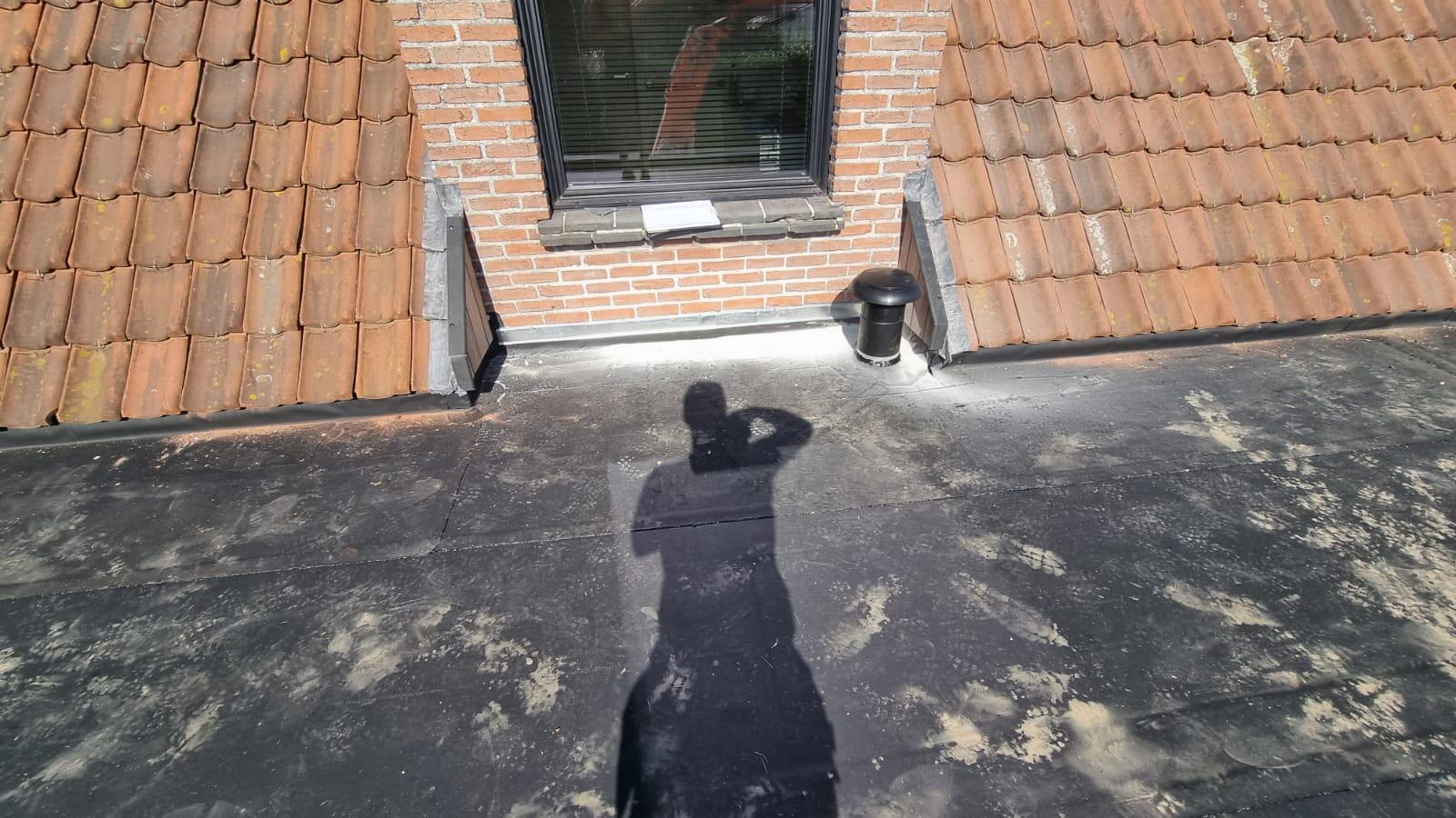 hoeken op plat dak