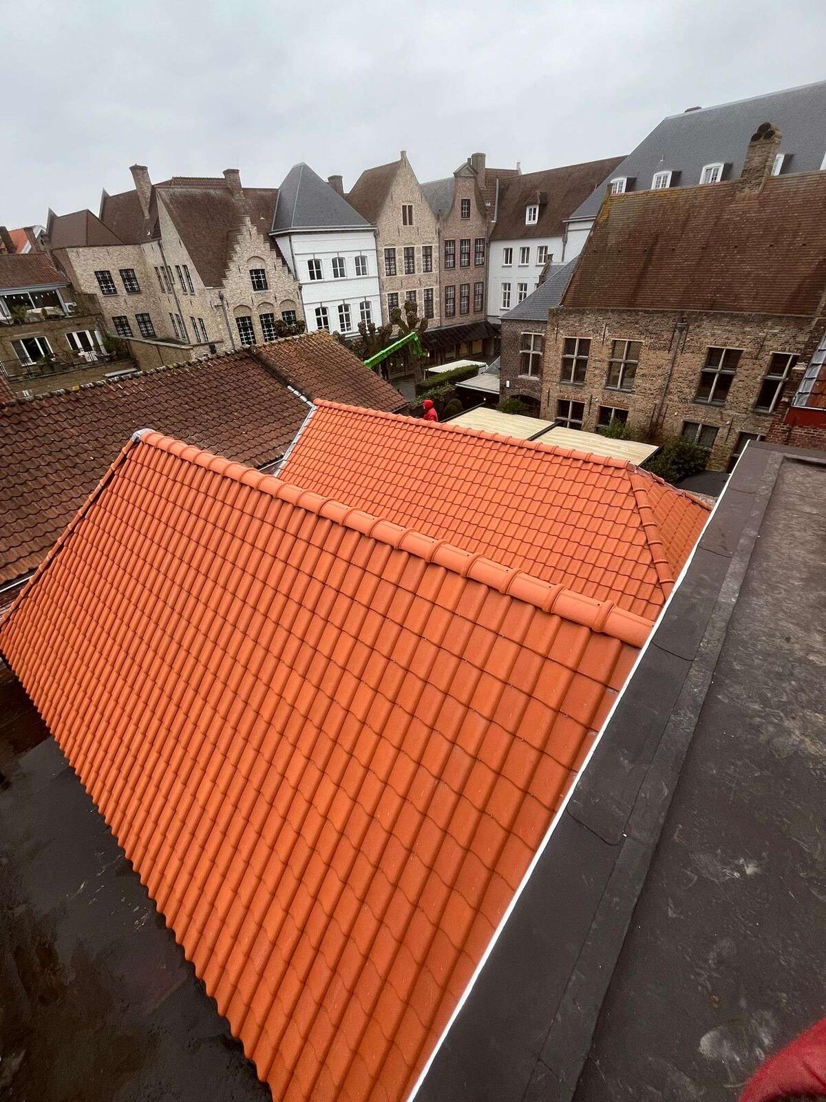 d-ddakwerken Tielt - Koramic Oude Pottelbergse pan 451 - Sarking - EPDM - plat dak